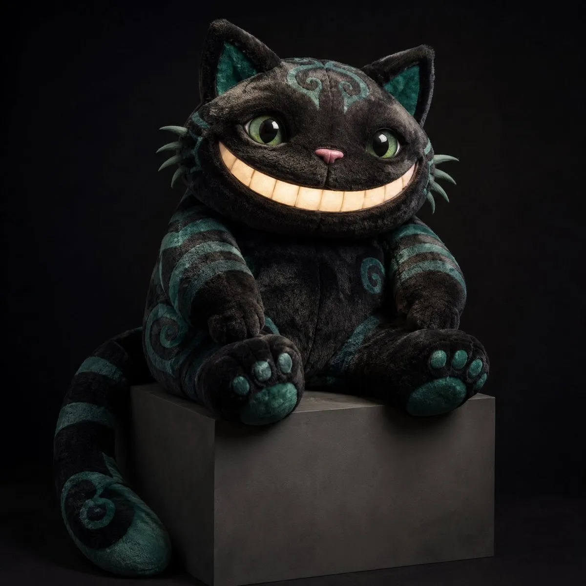 No. 105: E-commerce Main Image - Cheshire Cat Plush Toy — GPT Image 2 image prompt example