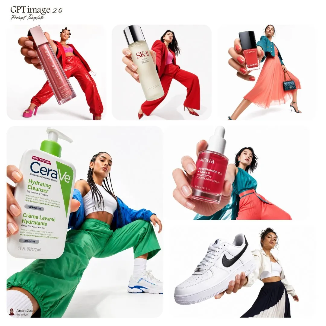 No. 108: E-commerce Main Image - Fashion Product Collage Template — GPT Image 2 image prompt example
