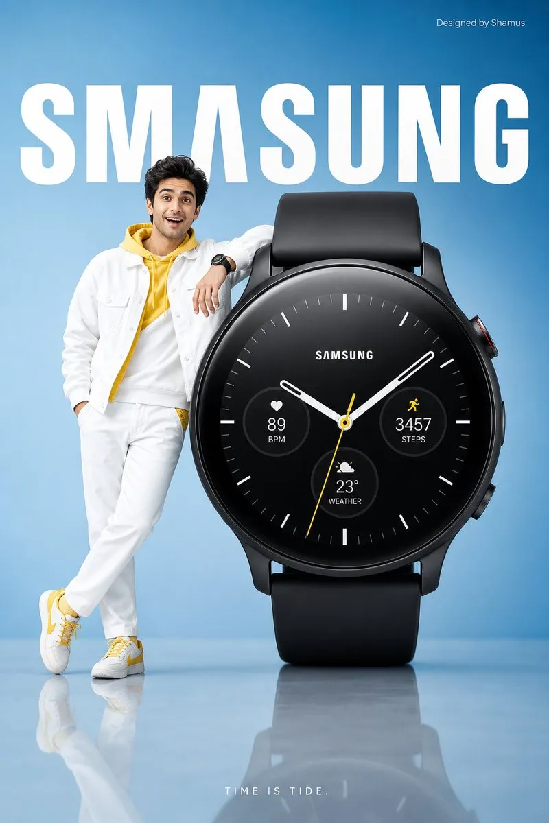 No. 112: E-commerce Main Image - Minimalist Smartwatch Commercial Ad — GPT Image 2 image prompt example