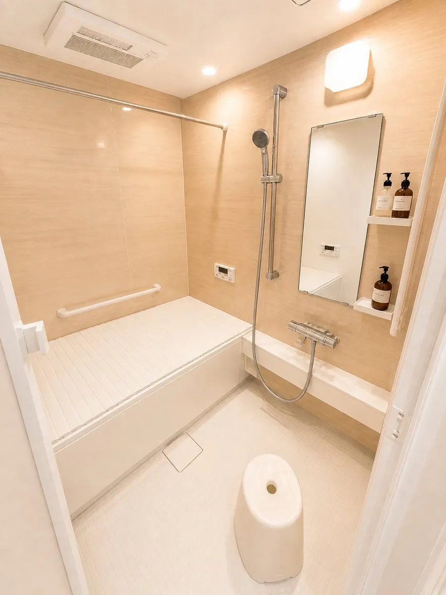 No. 115: E-commerce Main Image - Hotel-Style Real Estate Bathroom Staging — GPT Image 2 image prompt example