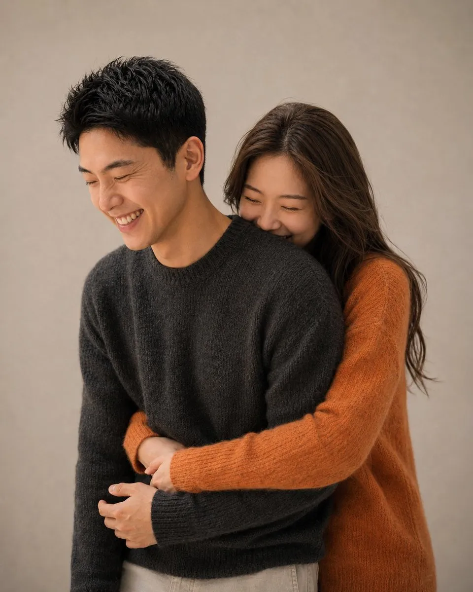 No. 19: Profile / Avatar - Korean Magazine Couple Portrait — GPT Image 2 image prompt example