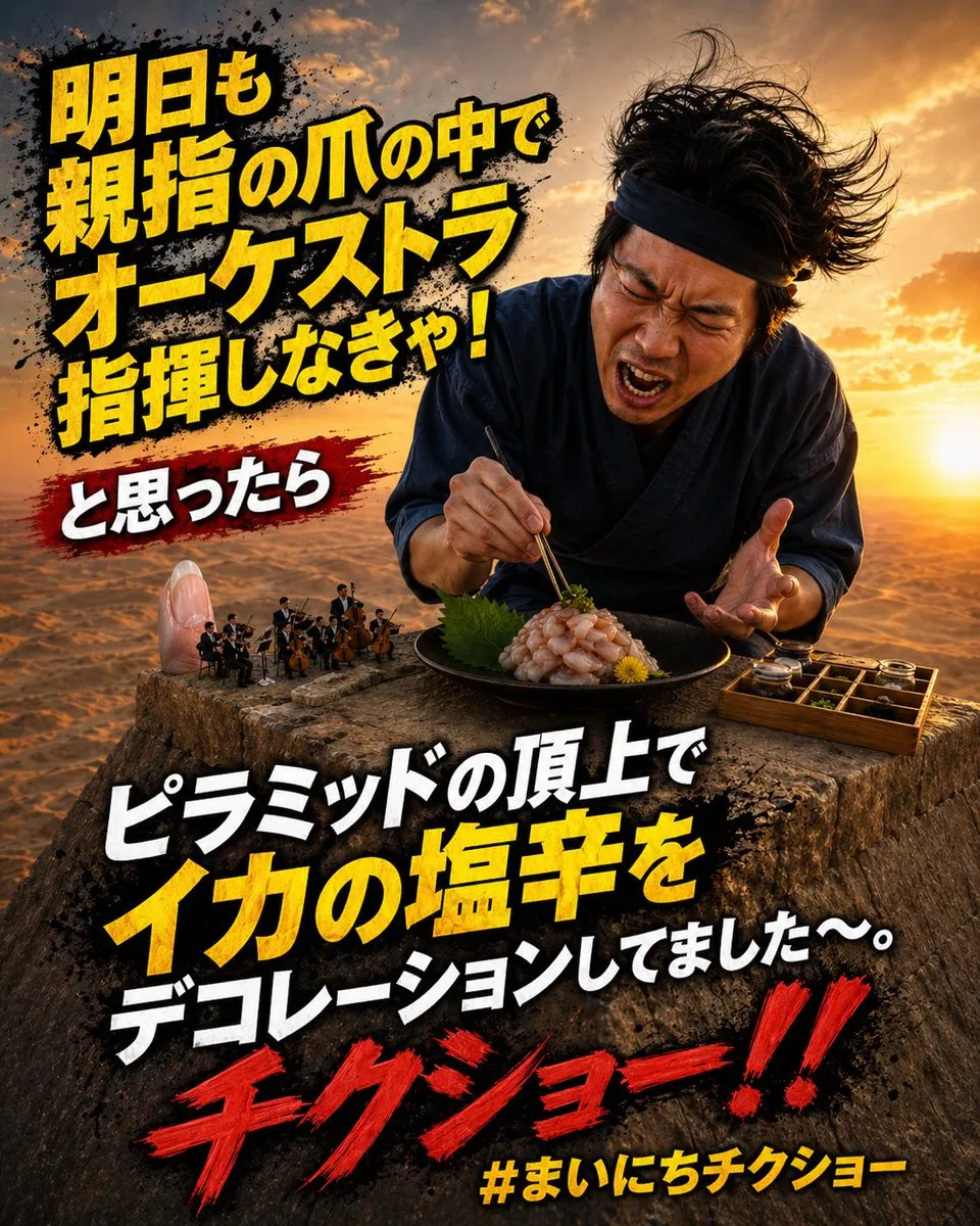 No. 71: YouTube Thumbnail - Surreal Japanese Meme Thumbnail at Pyramid — GPT Image 2 image prompt example