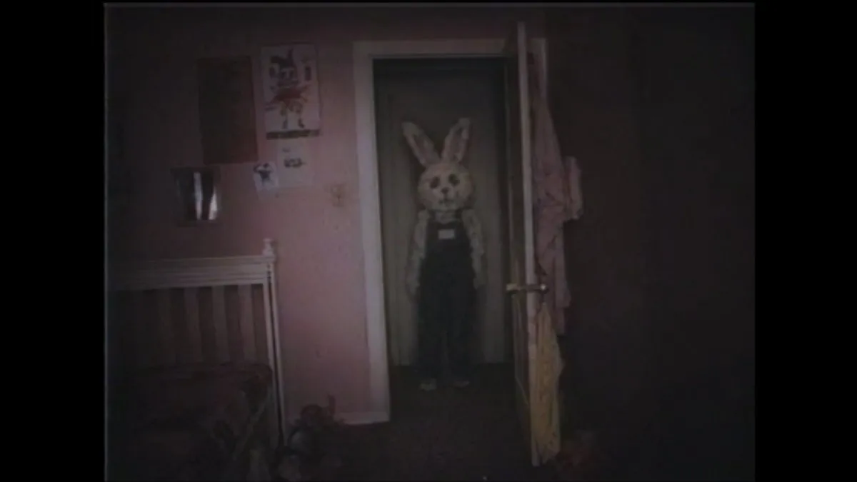 No. 83: Comic / Storyboard - Creepy VHS Bedroom Doorway Figure — GPT Image 2 image prompt example