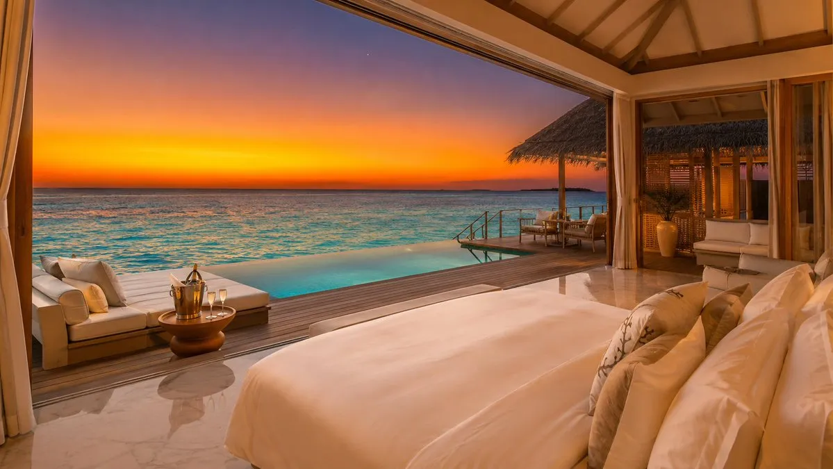 No. 89: Product Marketing - Maldivian Overwater Villa Luxury Visual — GPT Image 2 image prompt example