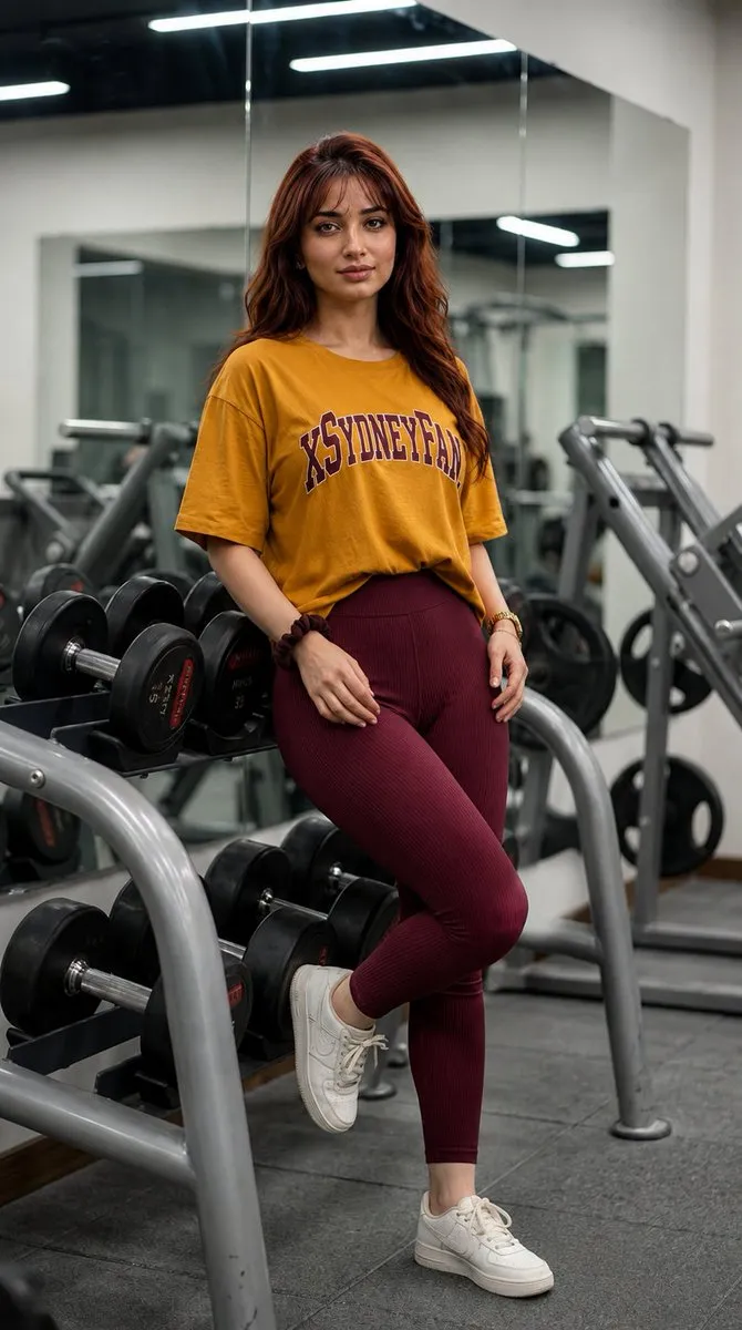 No. 9: Profile / Avatar - Gym Mirror Selfie Portrait — GPT Image 2 image prompt example