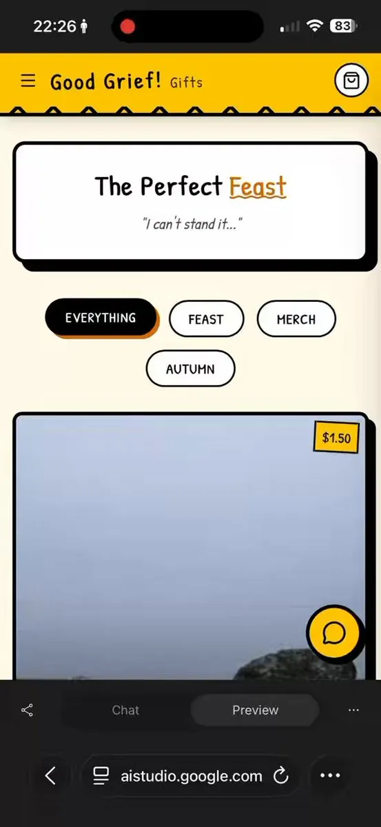 No. 1: Thanksgiving Charlie Brown themed store — Nano Banana Pro image prompt example