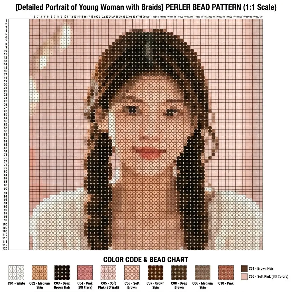 No. 109: Game Asset - Perler Bead Pattern Creator — generated with Nano Banana Pro
