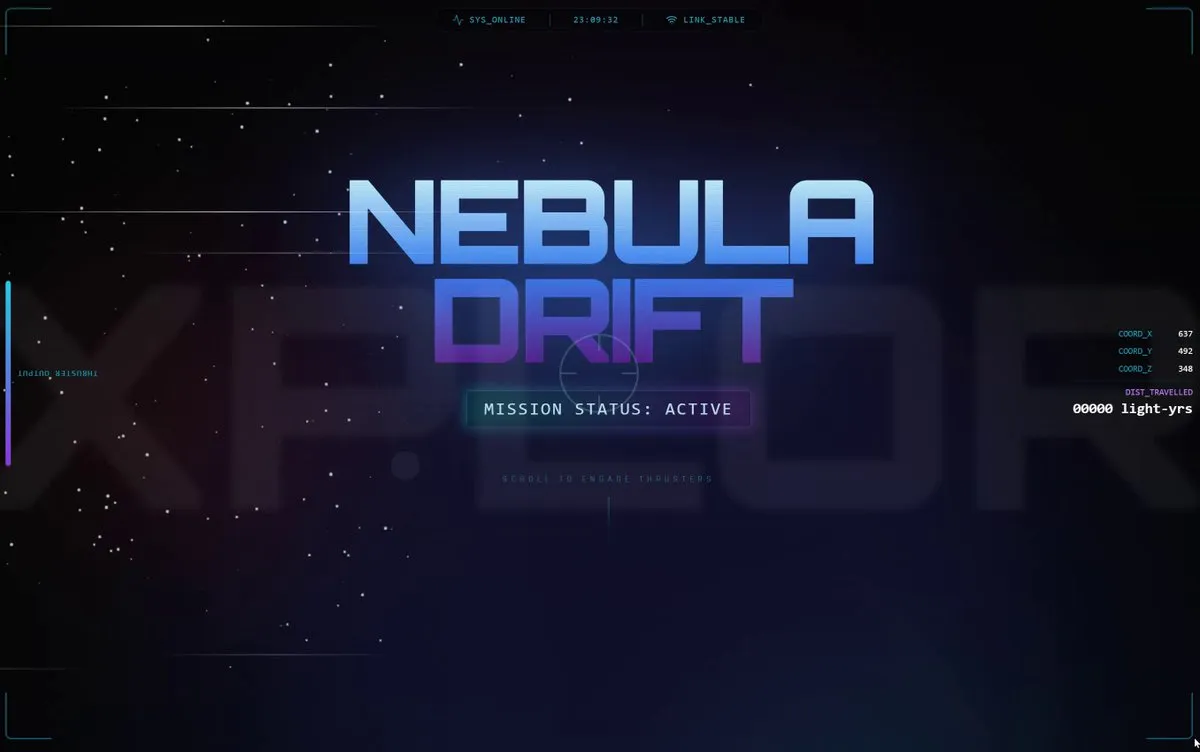 No. 35: Parallax scrolling homepage with explosive visual effects — Nano Banana Pro image prompt example