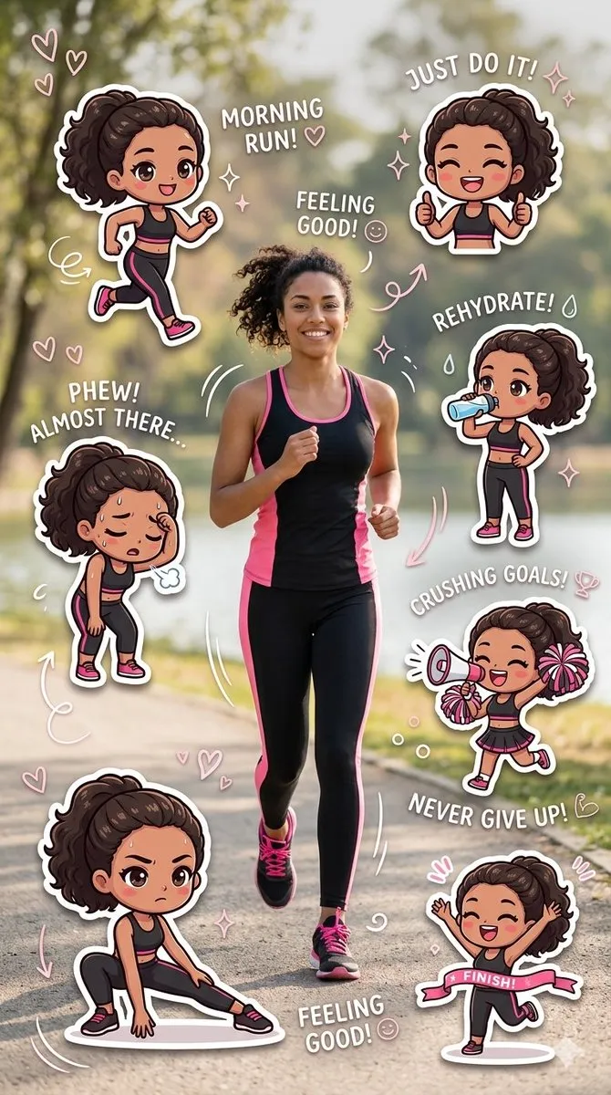 No. 36: Infographic / Edu Visual - Fitness Journey Digital Collage — Nano Banana Pro image prompt example
