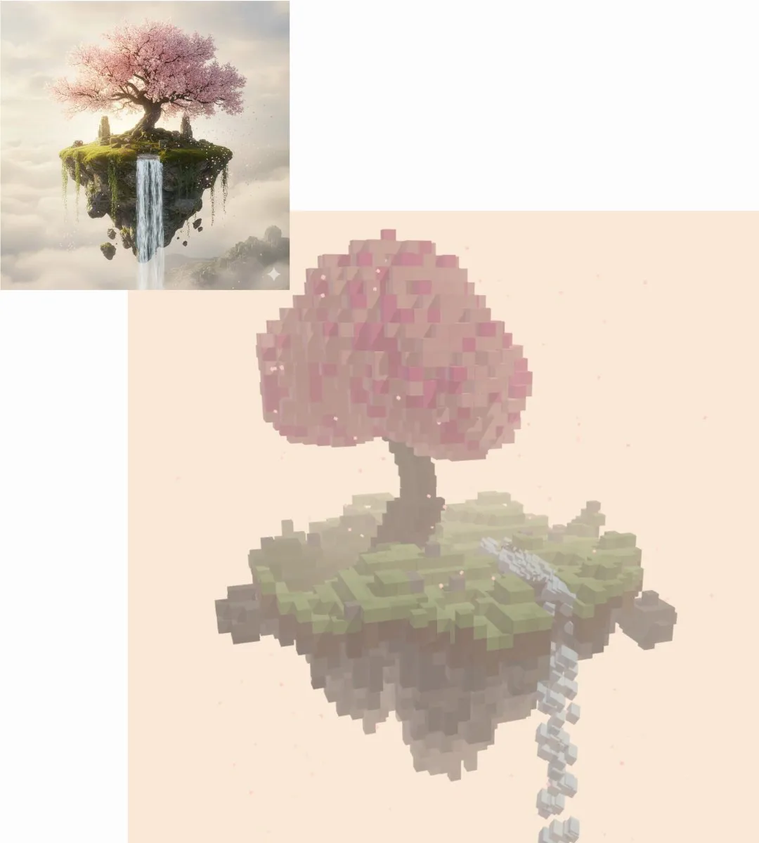 No. 41: Voxel art threejs scene generation prompt from image — Nano Banana Pro image prompt example