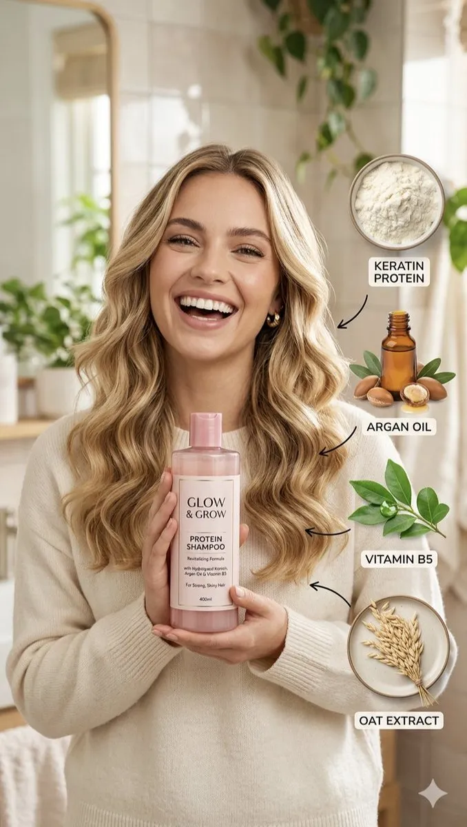 No. 45: Infographic / Edu Visual - Hair Care Product Infographic — Nano Banana Pro image prompt example