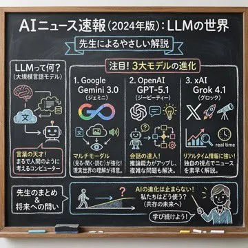 No. 7: Chalkboard-style AI news summary — Nano Banana Pro image prompt example