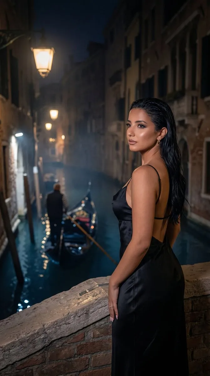 No. 80: Product Marketing - Venice Dark Romance Fashion Editorial — Nano Banana Pro image prompt example
