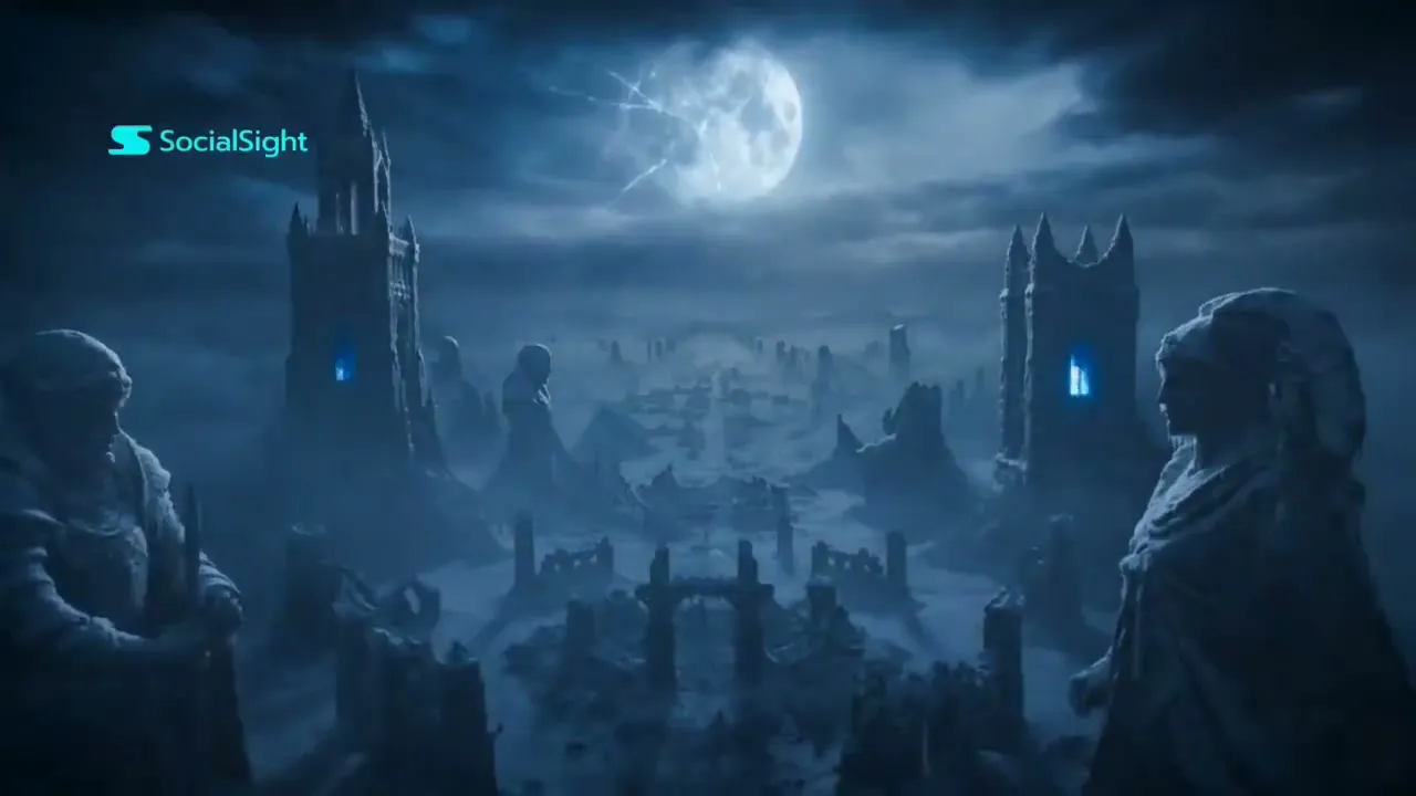 Dark Fantasy Trailer Frost Veil — Seedance 2.0 video prompt example