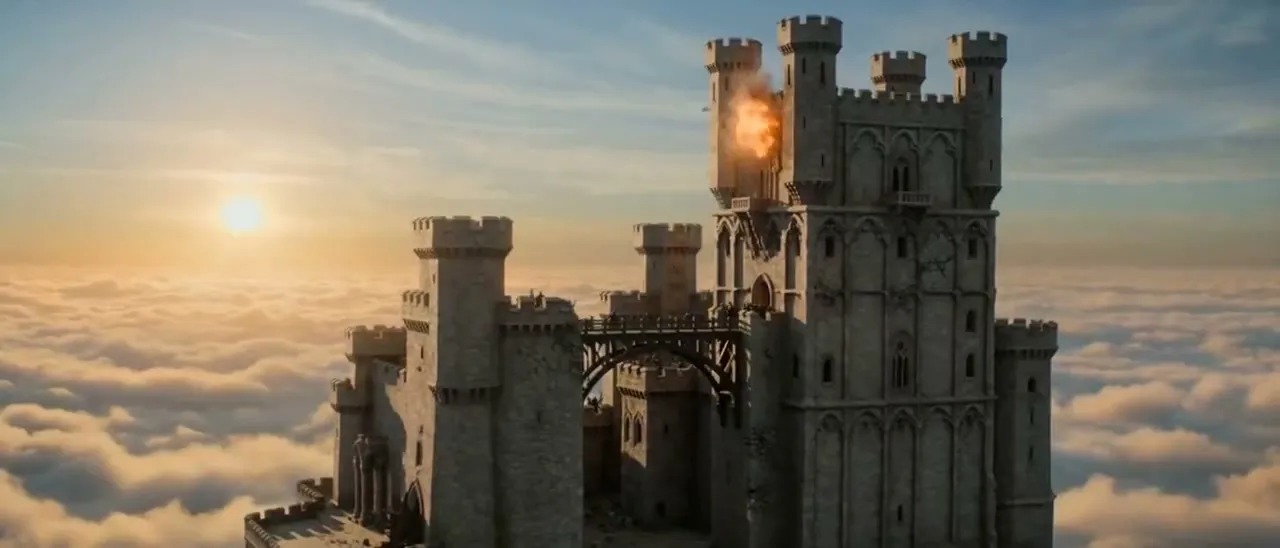 Floating Dragon Castle Sunrise — Seedance 2.0 video prompt example
