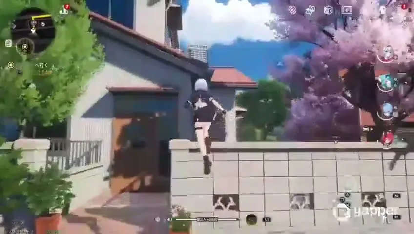 Futuristic Anime Parkour Gameplay Cinematic — Seedance 2.0 video prompt example
