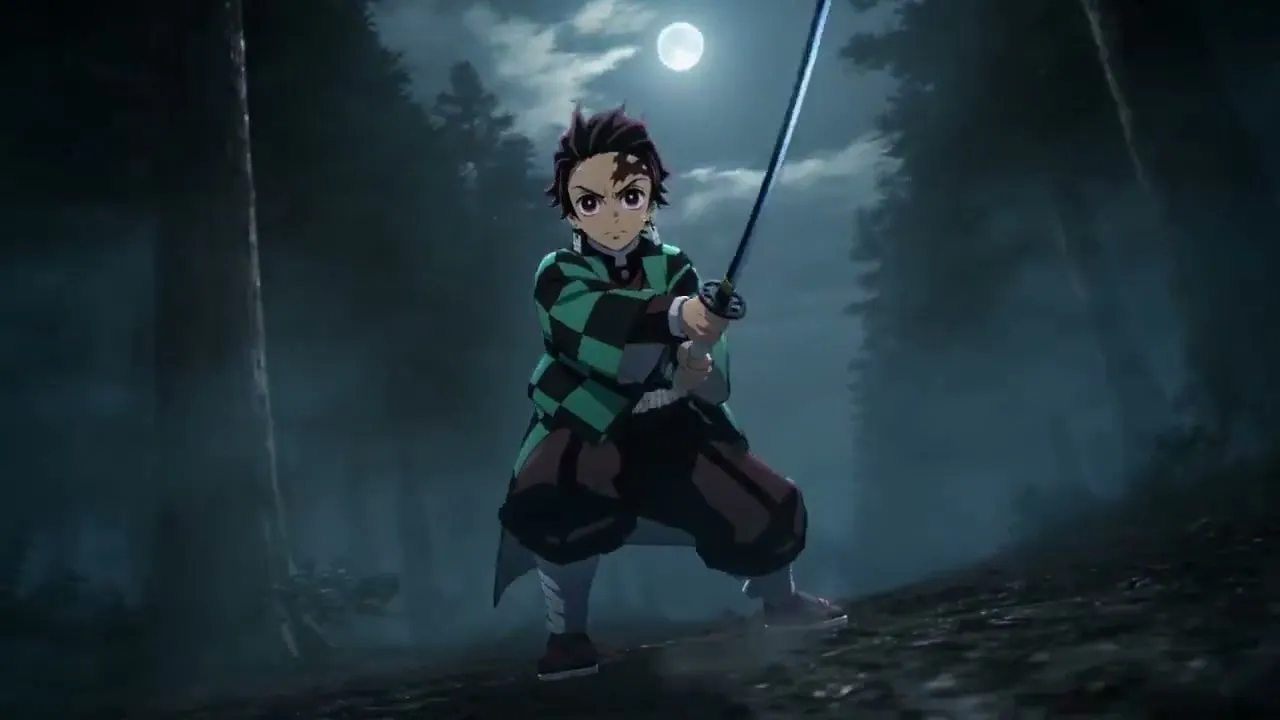 No. 4: Live-Action Anime Adaptation: Water vs. Thunder Breathing Duel — Seedance 2.0 video prompt example
