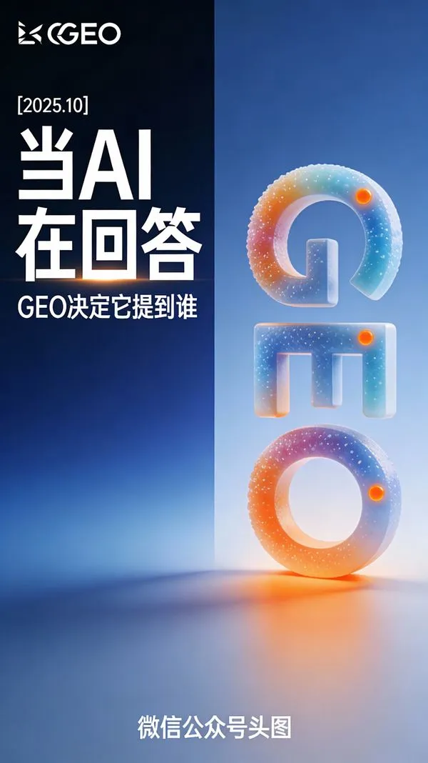 No. 106: GEO Tech Product Promo Poster — Seedream 5 image prompt example
