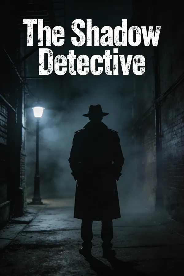 No. 14: Crime Novel Book Cover "The Shadow Detective" — Seedream 5 image prompt example