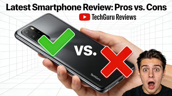 No. 33: Smartphone Review Thumbnail — Seedream 5 image prompt example