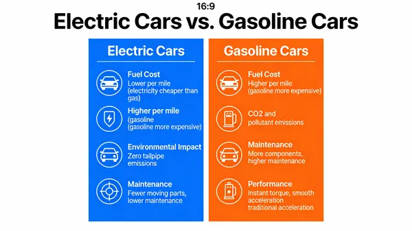 No. 44: Electric vs. Gasoline Cars Comparison — Seedream 5 image prompt example