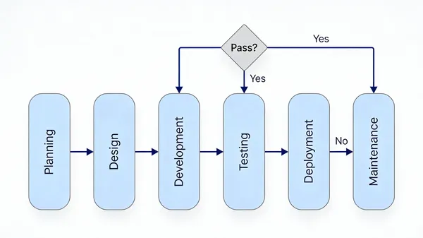 No. 49: Professional SDLC Flowchart — Seedream 5 image prompt example