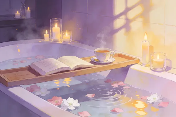 No. 51: Serene Bath for Self-Care — Seedream 5 image prompt example