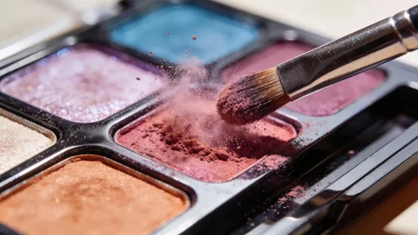 No. 56: Macro Eyeshadow Palette Shot — Seedream 5 image prompt example