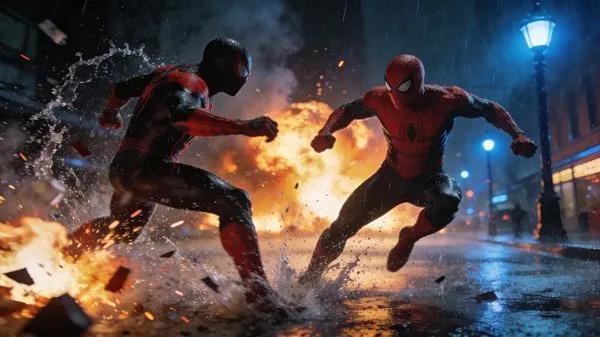 No. 82: Dynamic Superhero Action — Seedream 5 image prompt example