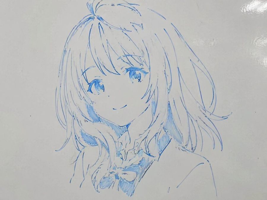 Close-up Portrait of an Anime Girl with Shoulder-length Wavy Hair — GPT Image 2 image prompt example