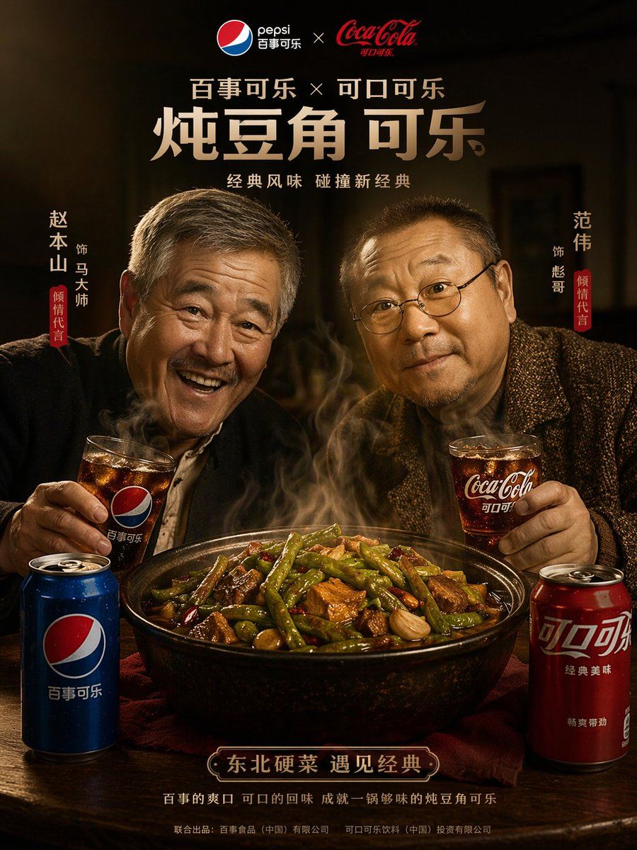 Cinematic, High-quality Advertisement Poster Featuring Two Older — GPT Image 2 image prompt example
