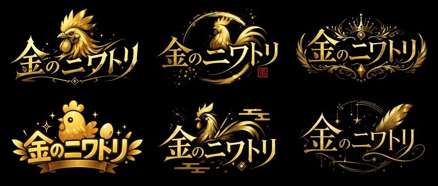 VTuber Style Logo Designs, Metallic, Shiny, High Contrast — GPT Image 2 image prompt example