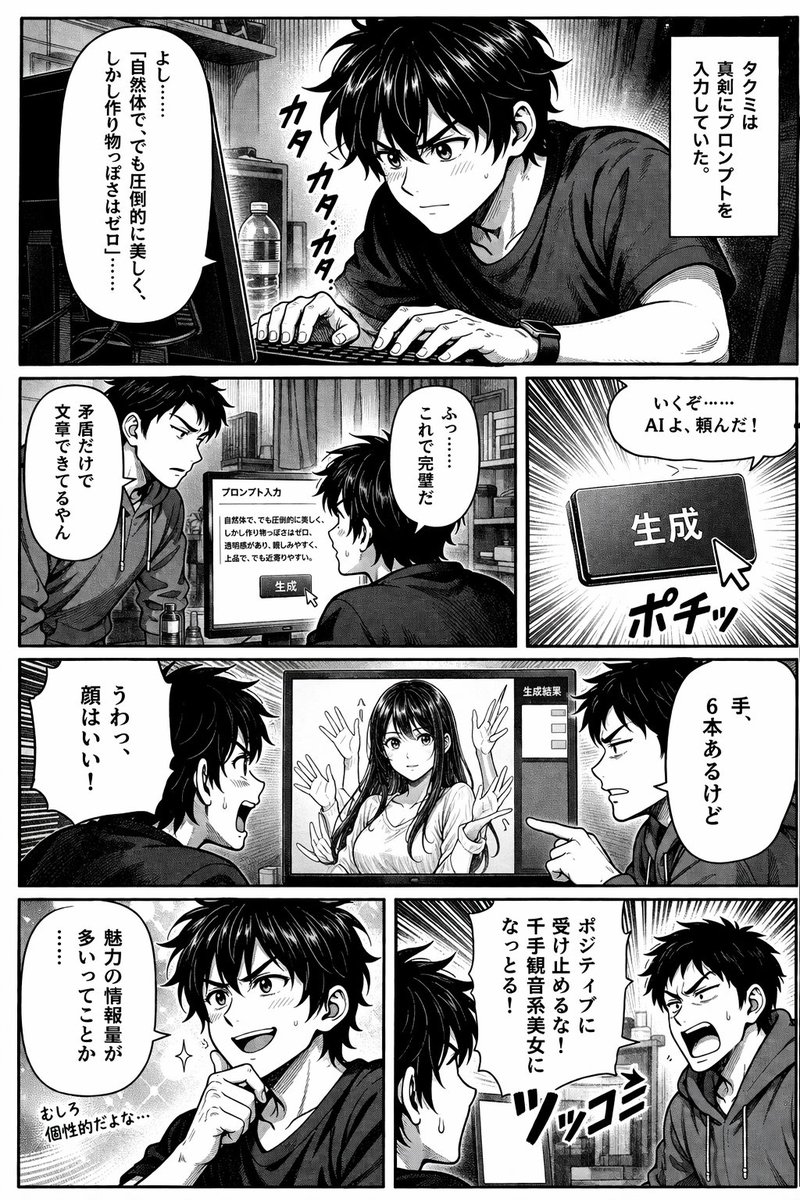 Takumi Typing at Computer — GPT Image 2 image prompt example