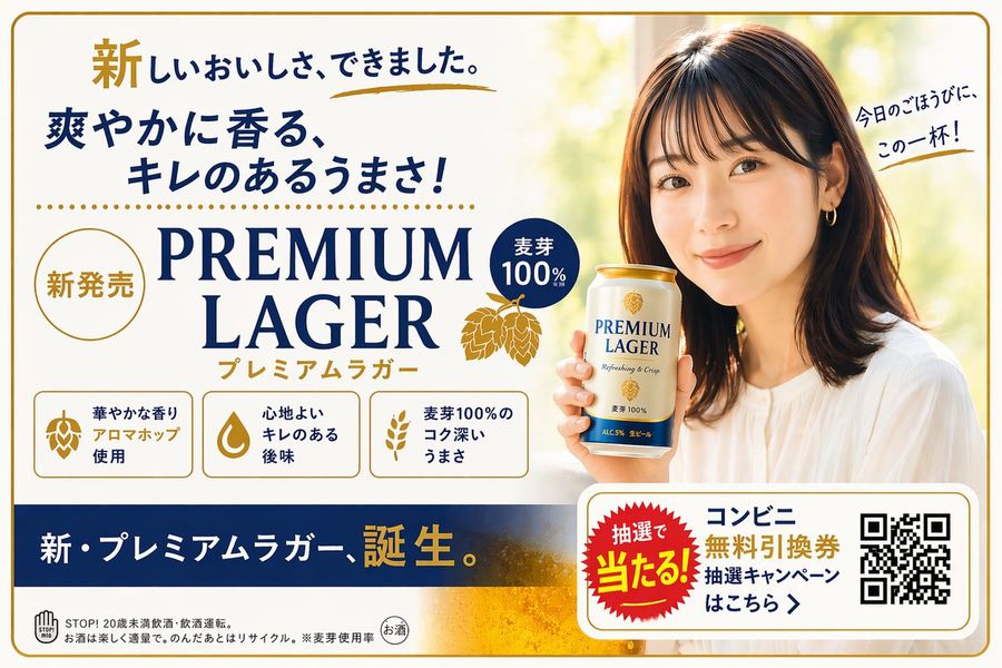 PREMIUM LAGER — GPT Image 2 image prompt example