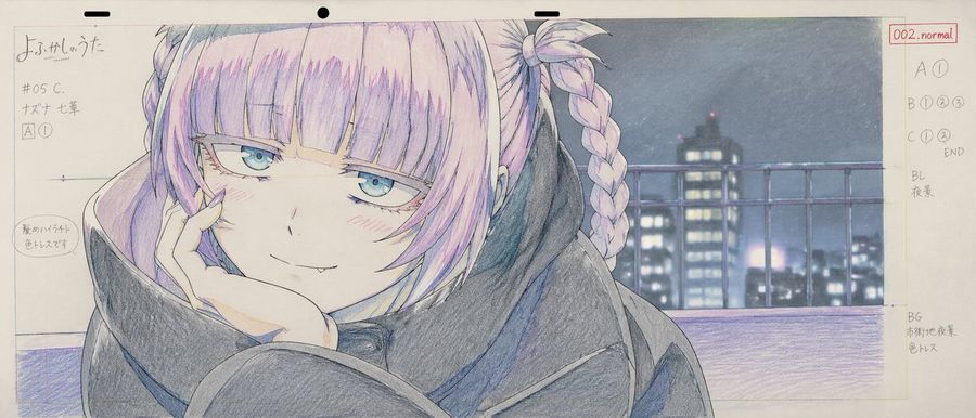 Traditional Colored Pencil Genga, Key Animation Drawing — GPT Image 2 image prompt example