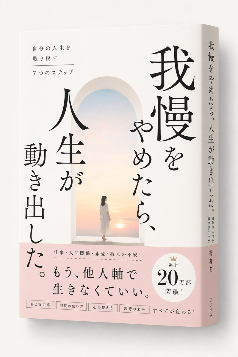Realistic 3D Mockup of a Softcover Book Standing Upright at a Slight — GPT Image 2 image prompt example