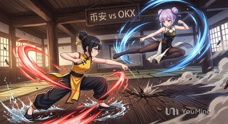 Dynamic Anime Action Illustration of Two Young Martial-arts Women — GPT Image 2 image prompt example