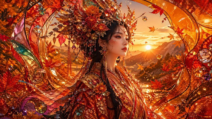 Hyper-luxurious Fantasy Portrait of an Elegant Woman in Side Profile — GPT Image 2 image prompt example