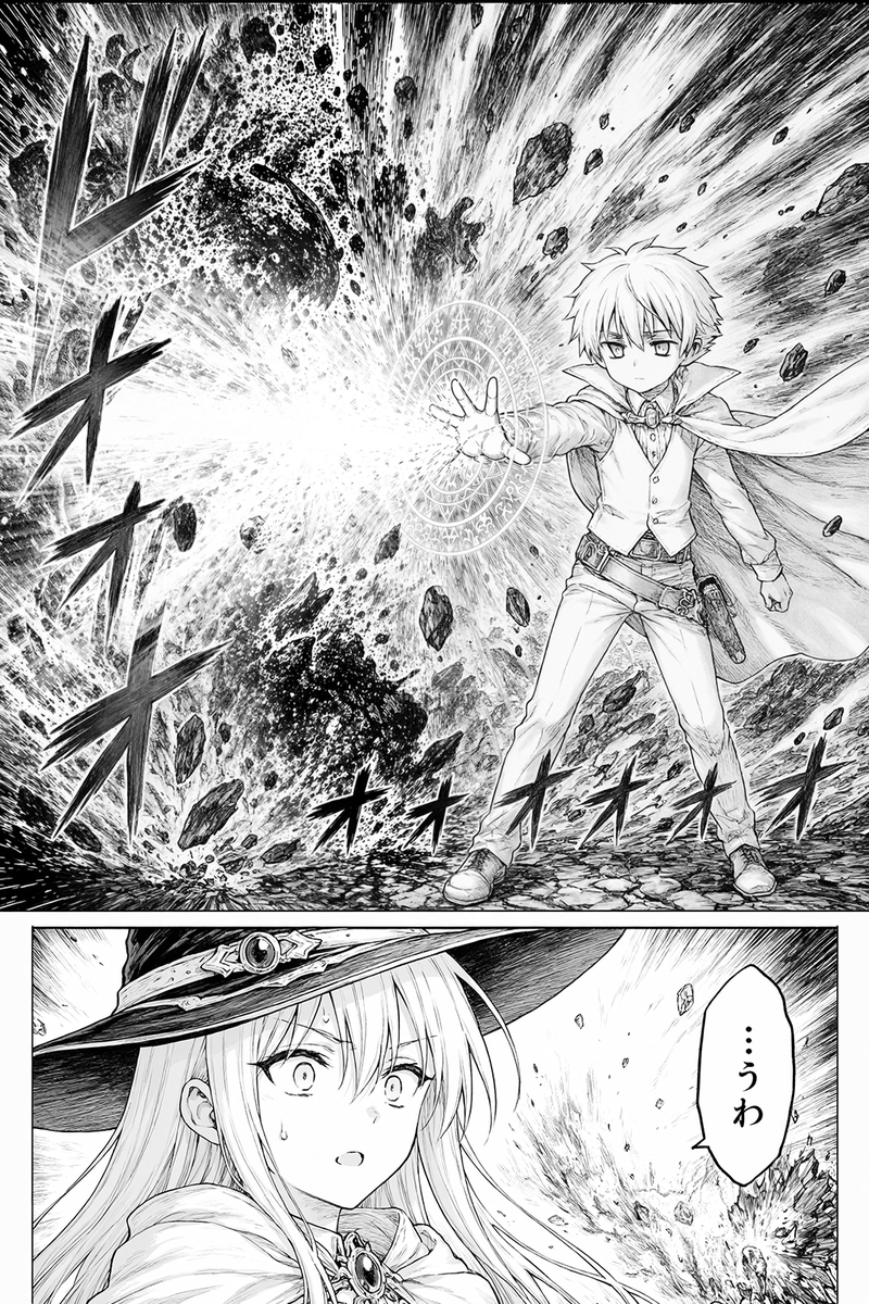 Dramatic Black-and-white Fantasy Manga Page in Highly Detailed Ink — GPT Image 2 image prompt example