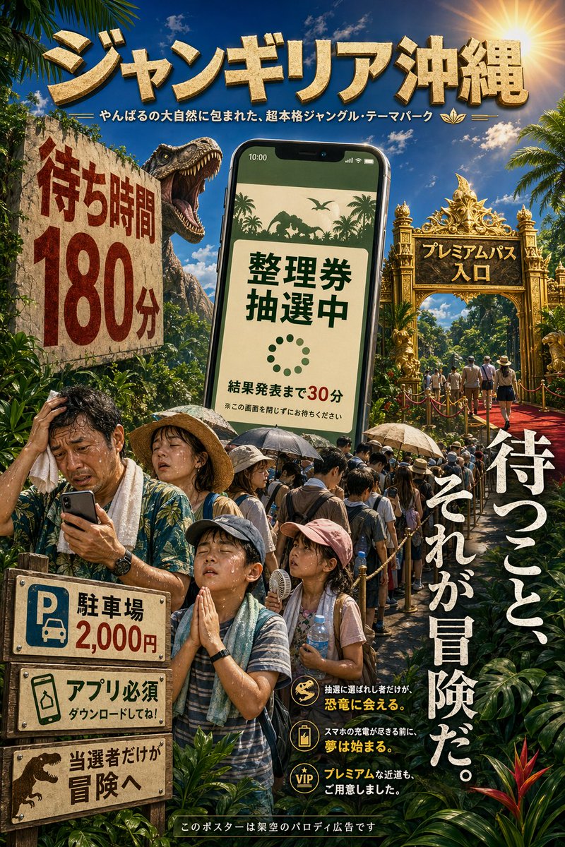 Hyper-detailed Vertical Japanese Theme Park Advertisement Poster Set — GPT Image 2 image prompt example