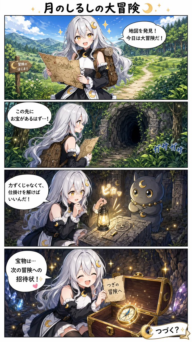 月のしるしの大冒険 — GPT Image 2 image prompt example