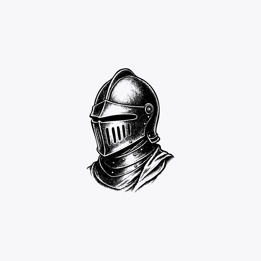 Centered Black-and-white Vintage Ink Illustration of a Medieval — GPT Image 2 image prompt example