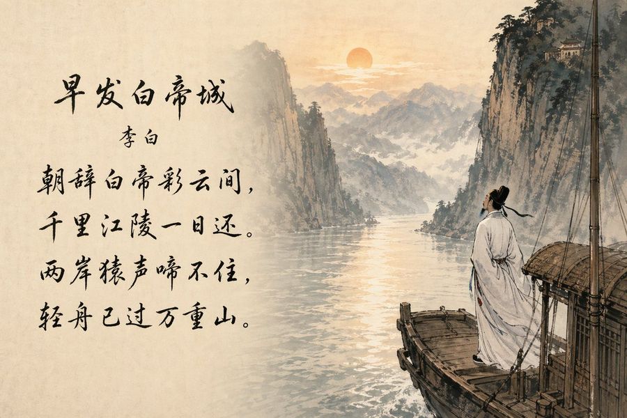 Classical Chinese Ink-wash Painting on Warm Aged Rice Paper — GPT Image 2 image prompt example