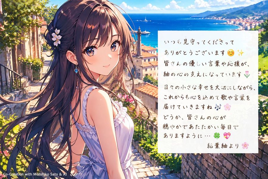 Luminous Anime-style Illustration of a Young Woman Standing — GPT Image 2 image prompt example