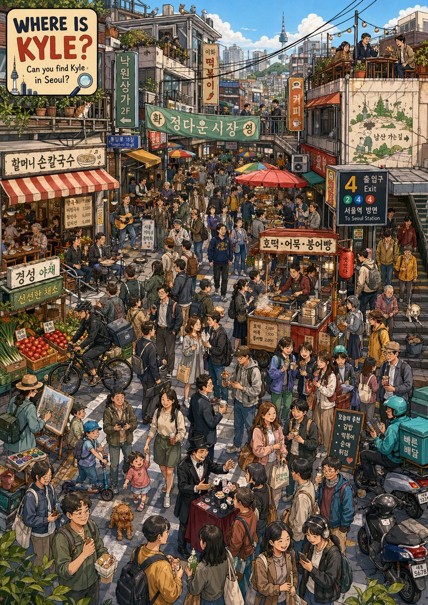 Richly Detailed Vertical Editorial Travel Illustration of a Bustling — GPT Image 2 image prompt example