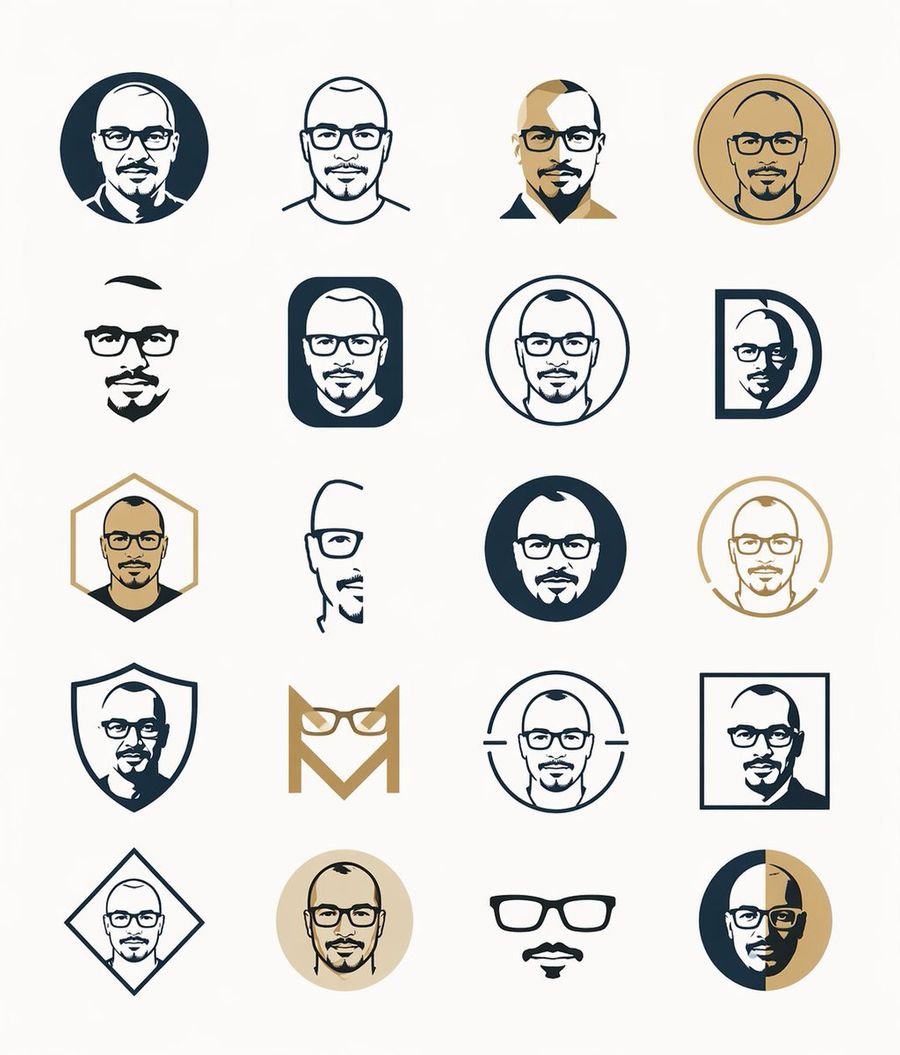 Professional Head-and-shoulders Male Avatar Icon Set — GPT Image 2 image prompt example
