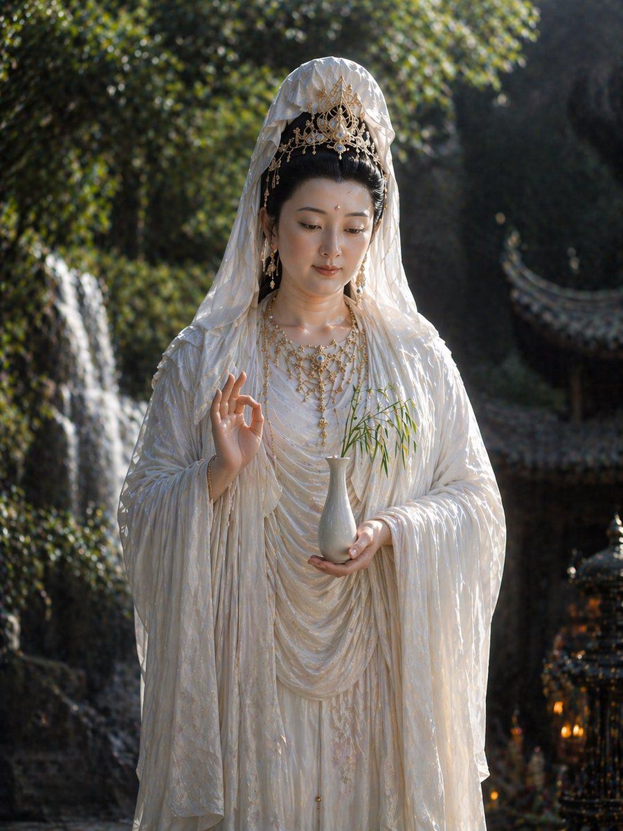 Based on the Scriptural Descriptions of Guanyin Bodhisattva — GPT Image 2 image prompt example