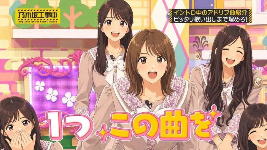 Brightly Lit Japanese TV Variety Show Studio Screenshot in a Cheerful — GPT Image 2 image prompt example