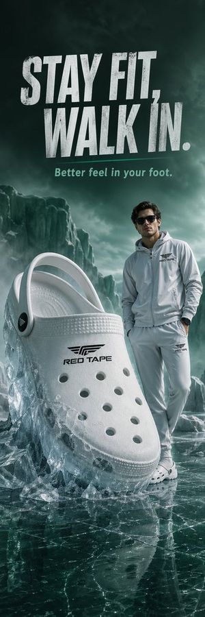 Giant White Clog Partially Embedded in Crystal-clear Ice, with Cool — GPT Image 2 image prompt example