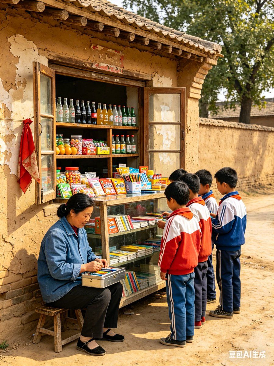 1998 Rural China School Snack Shop — GPT Image 2 image prompt example